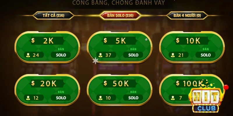 5+ Tựa Game Bài Hitclub Hot Nhất Hút Triệu Lượt Chơi 4 Rất nhiều game bài Hitclub được cung cấp tại sân chơi với bàn cược từ 1k